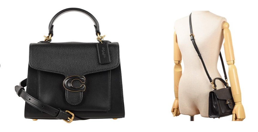 COACHブラックのショルダーバッグ