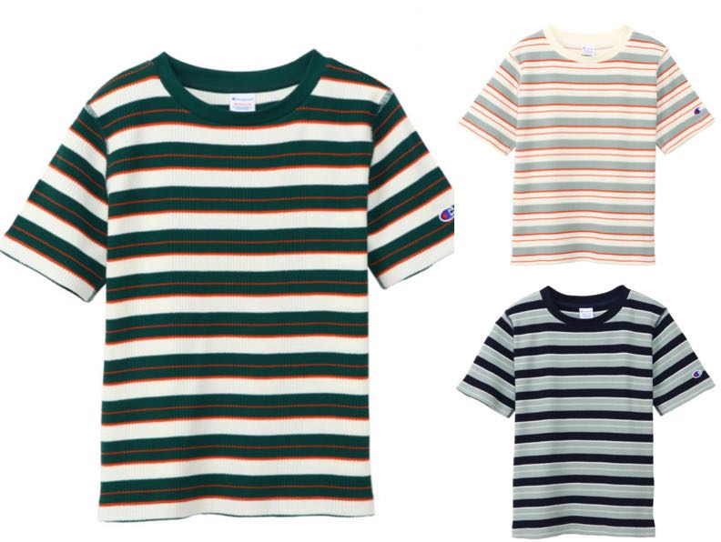 CHAMPION (チャンピオン)半袖ボーダーTシャツ