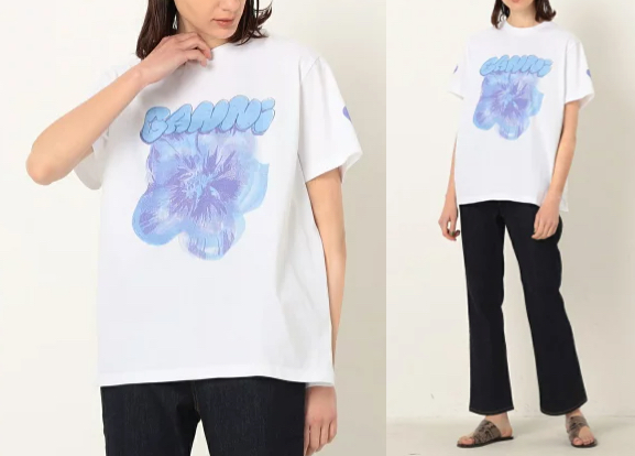 TOMORROWLAND（トゥモローランド）ブルーのロゴTシャツ