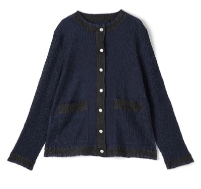 LANVIN COLLECTION（ランバン コレクション）ブルー系の刺繍カーディガン