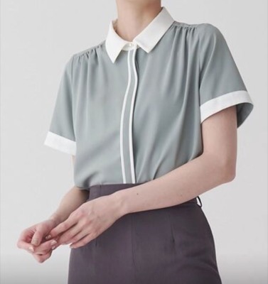 TONAL（トーナル）ミントグリーンのブラウス