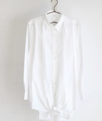 albino（アルビノ）ホワイトのロングシャツ