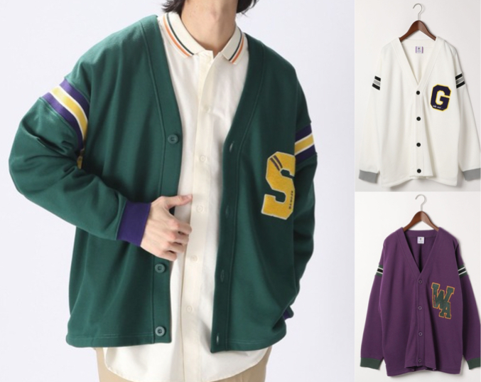 niko and...(ニコアンド)グリーンのカーディガン