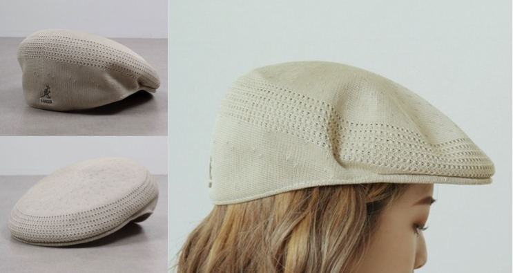 KANGOL（カンゴール）ベージュのハンチング帽