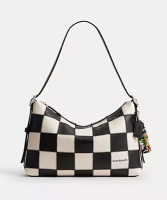 Coachtopia(コーチトピア)黒白のチェッカー柄バッグ