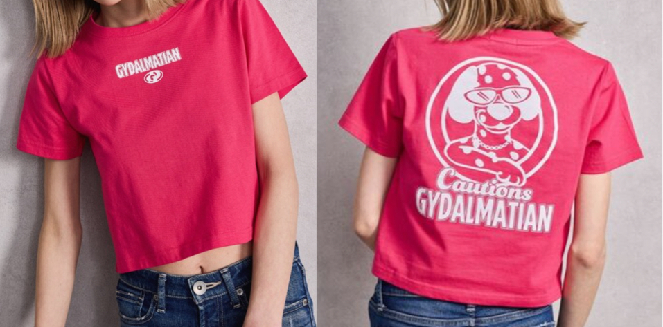 GYDA(ジェイダ)ピンクのロゴTシャツ