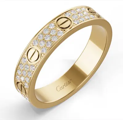 Cartier（カルティエ）イエローゴールドxダイヤのリング