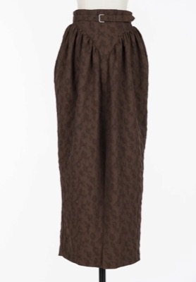 FETICO(フェティコ)ブラウンのフローラルスカート