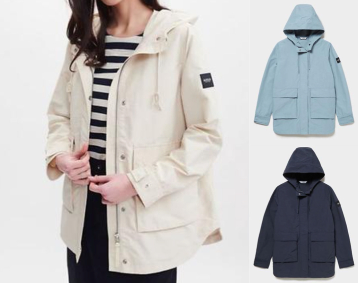 AIGLE(エーグル)オフホワイトのマウンテンパーカー