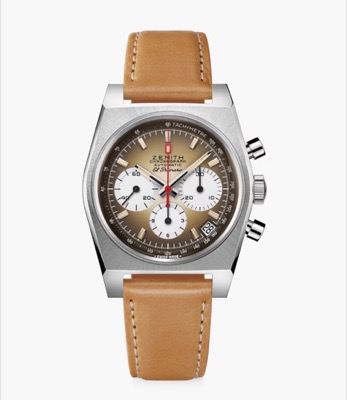 ZENITH（ゼニス）ブラウンxシルバーの腕時計