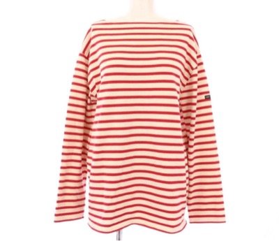 SAINT JAMES レッドのボーダートップス