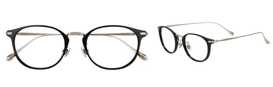 zoffブラックフレームのメガネ