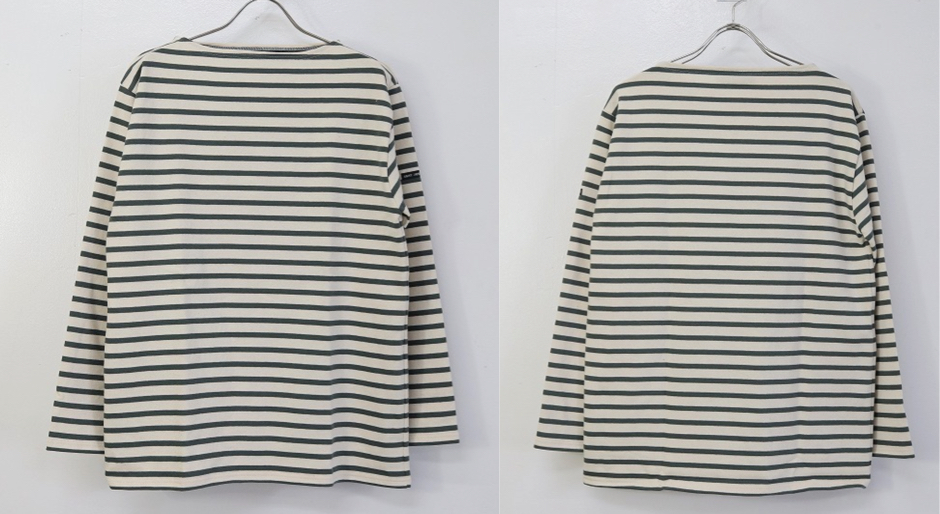 SAINT JAMES 墨黒のボーダートップス