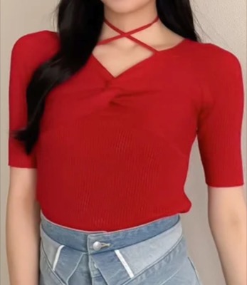 dazzlin（ダズリン）赤いニット