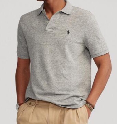 POLO RALPH LAUREN(ポロラルフローレン)グレーのポロシャツ