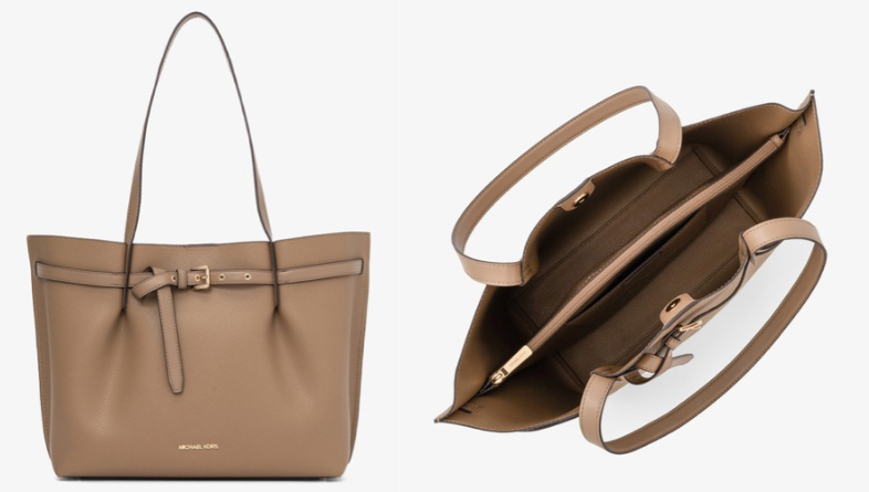 MICHAEL KORSEMILIA EW ペブルレザー トート ラージ