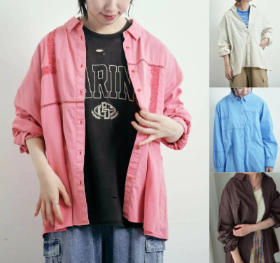 Samansa Mos2 (サマンサモスモス)ピンクのシャツ