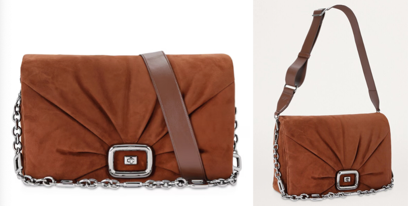 harrodsブラウンのショルダーバッグ