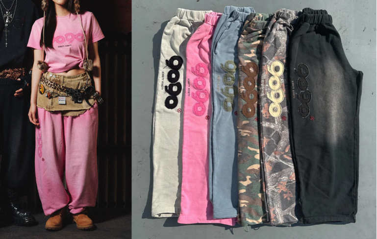 yz9090ピンクのスウェットパンツ