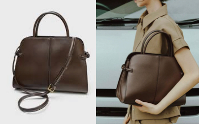 ZARAダークブラウンのバッグ