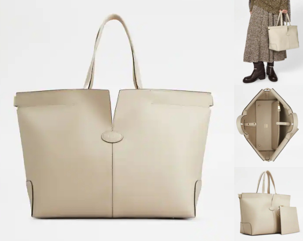 トッズオフホワイトのトートバッグ