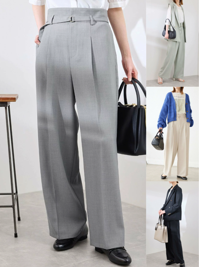 ROPÉ PICNICカナパハイウエストパンツ