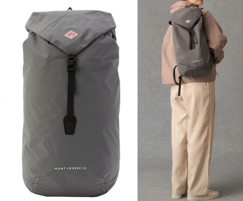 DANTONグレーのリュックサック