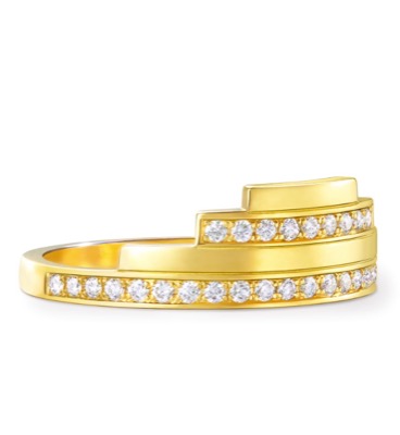 ahkahゴールドのリング