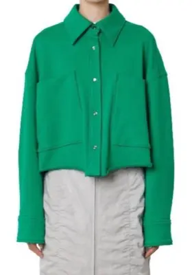 LE CIEL BLEU(ルシェルブルー)グリーンのシャツ