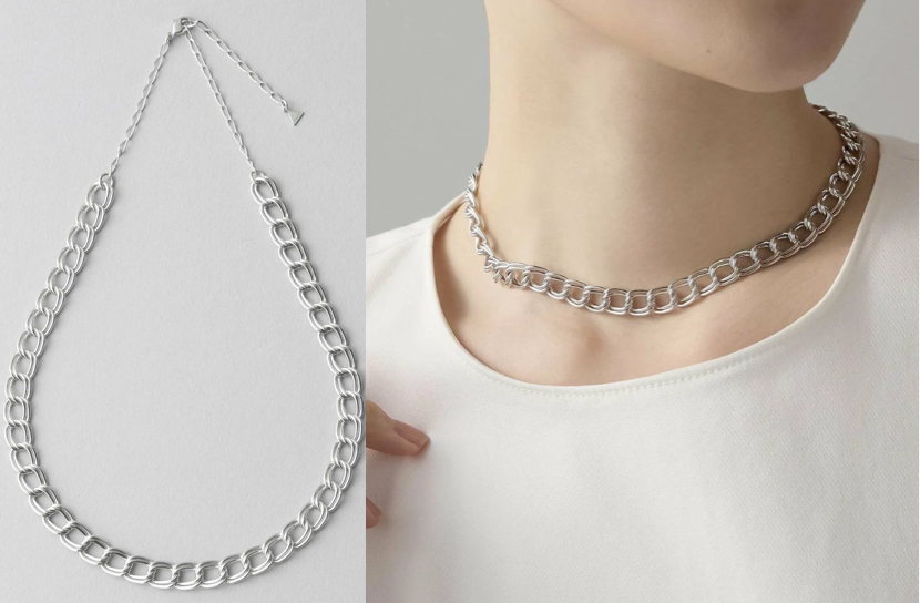 Jouete(ジュエッテ)シルバーのチェーンネックレス / チョーカー