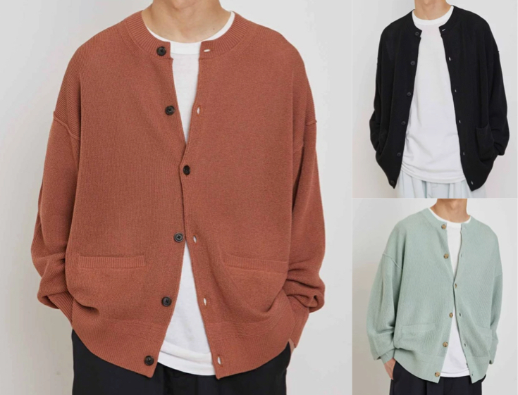 ADAM ET ROPE'(アダム エ ロペ)ブラウンのカーディガン