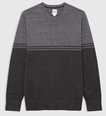 GAP(ギャップ)グレー系のバイカラーニット