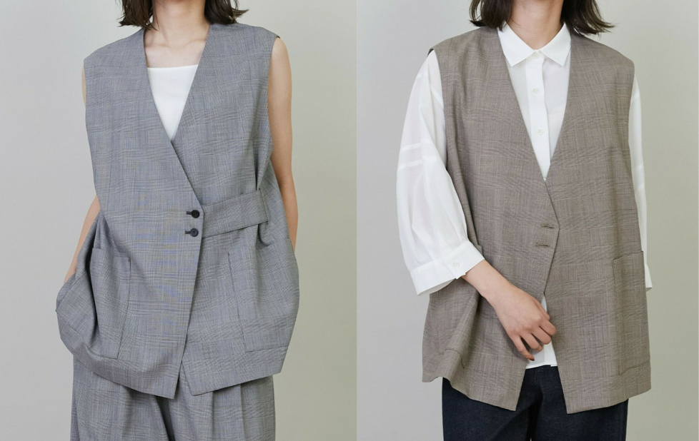 L'EQUIPE(レキップ)グレーのロングジレ