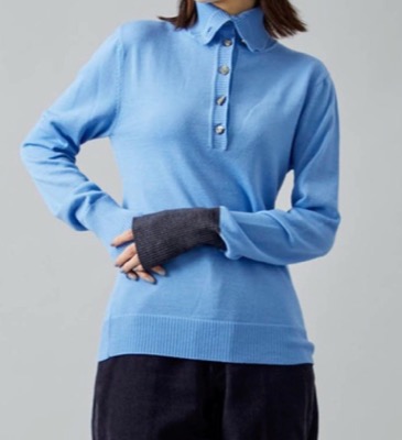 BELPER(ベルパー)ライトブルーのポロニット