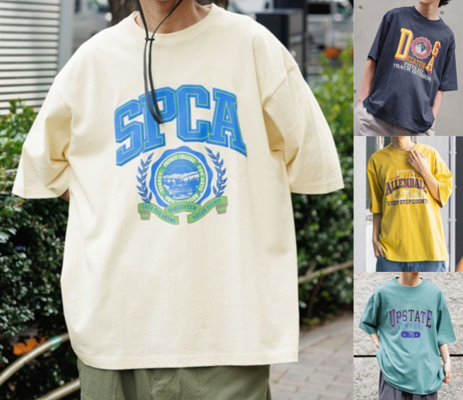 niko and...(ニコアンド)ホワイトのロゴTシャツ