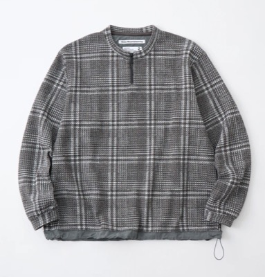 WHITE MOUNTAINEERING（ホワイトマウンテニアリング）グレーのチェック柄スウェット