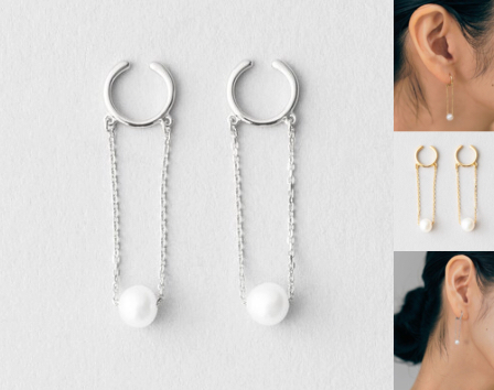 
Jouete (ジュエッテ)[ダブルフェイス]イヤリング パール