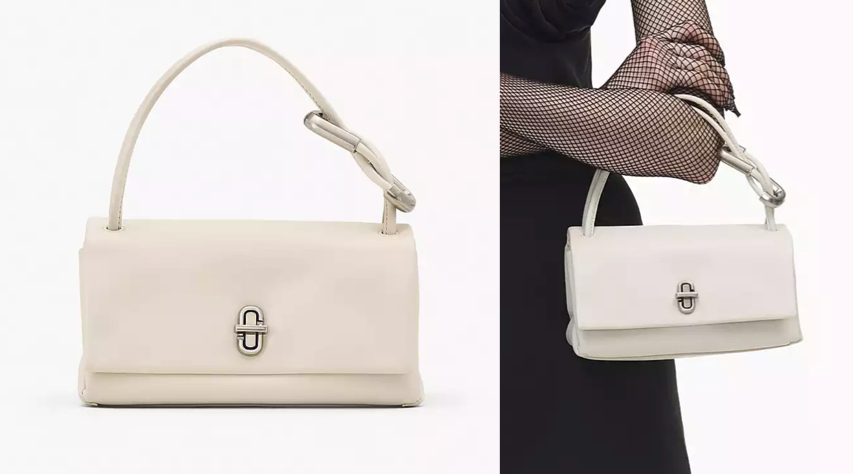 MARC JACOBS(マーク ジェイコブス)ホワイトのレザーハンドルバッグ