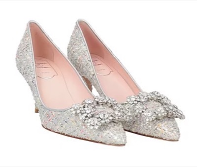 Roger Vivier(ロジェ ヴィヴィエ)シルバーのビジューパンプス