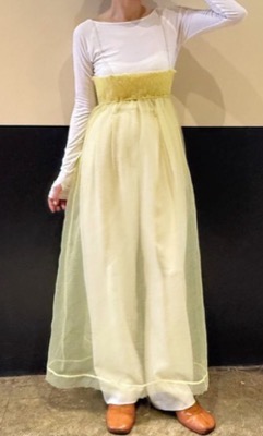 room153(ルームイチゴサン)イエローのギャザーワンピース