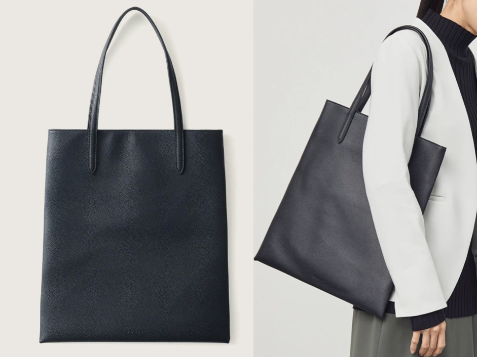 soeju.ブラックのトートバッグ