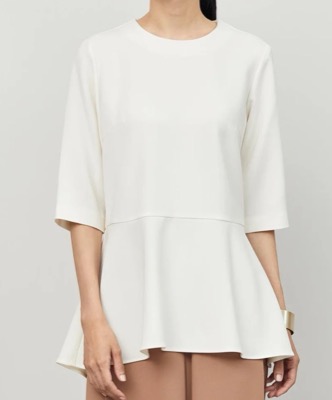 SOÉJU(ソージュ)ホワイトのブラウス