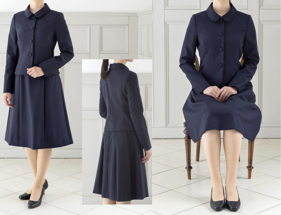 Kirsch Blute（キルシェブリューテ）ネイビーのスーツワンピース