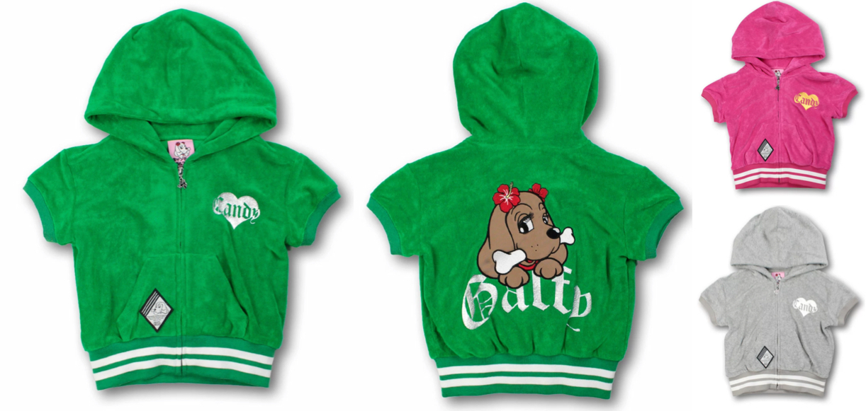 CANDY GALFY（キャンディー ガルフィー）グリーンの半袖パーカー