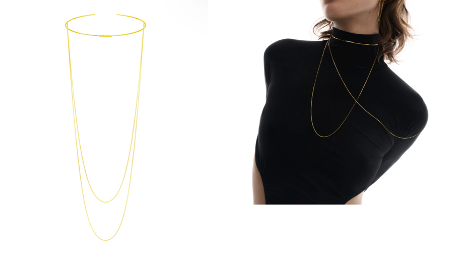 AHKAHゴールドのネックレス