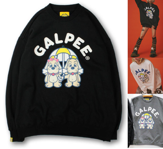 GALFY(ガルフィー)ブラックのスウェット