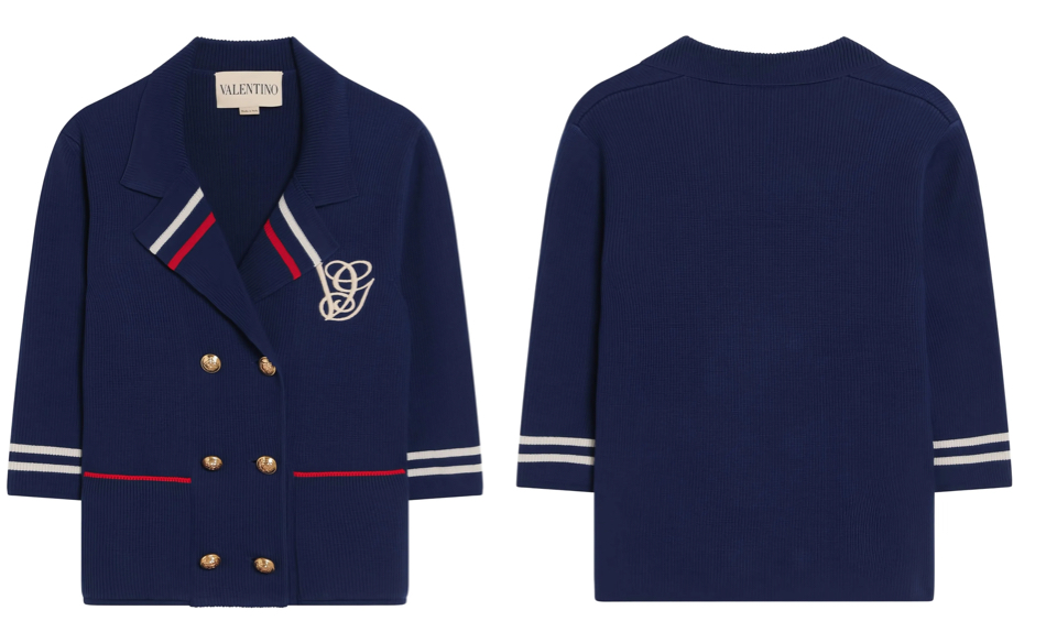 Valentinoネイビーのカーディガン