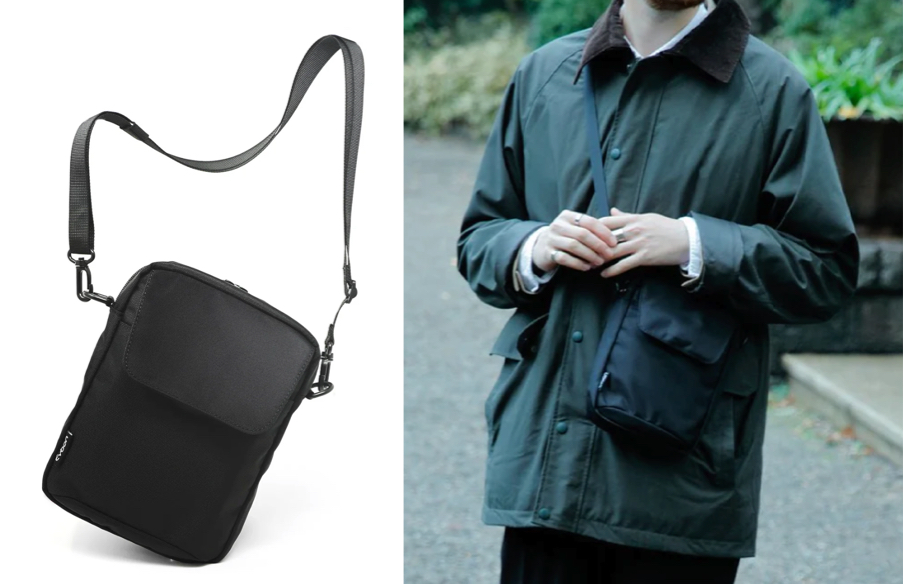 Evoon(エボーン)ブラックのマルチショルダーバッグ