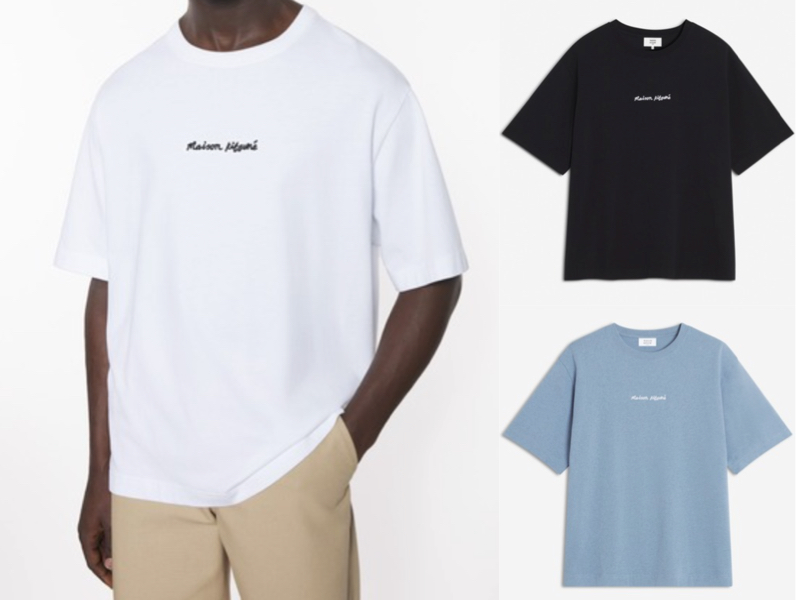 Maison Kitsune(メゾンキツネ)ホワイトのロゴTシャツ