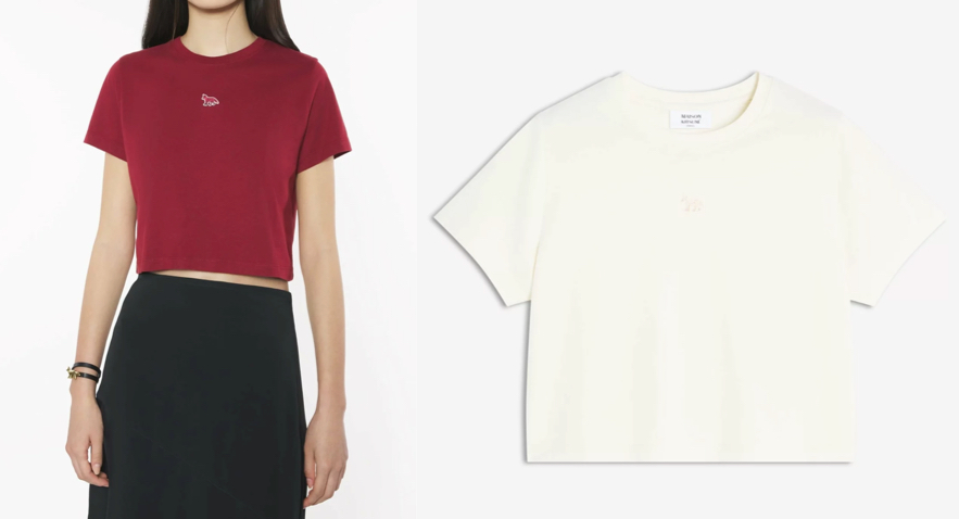 Maison Kitsune（メゾンキツネ）赤いTシャツ